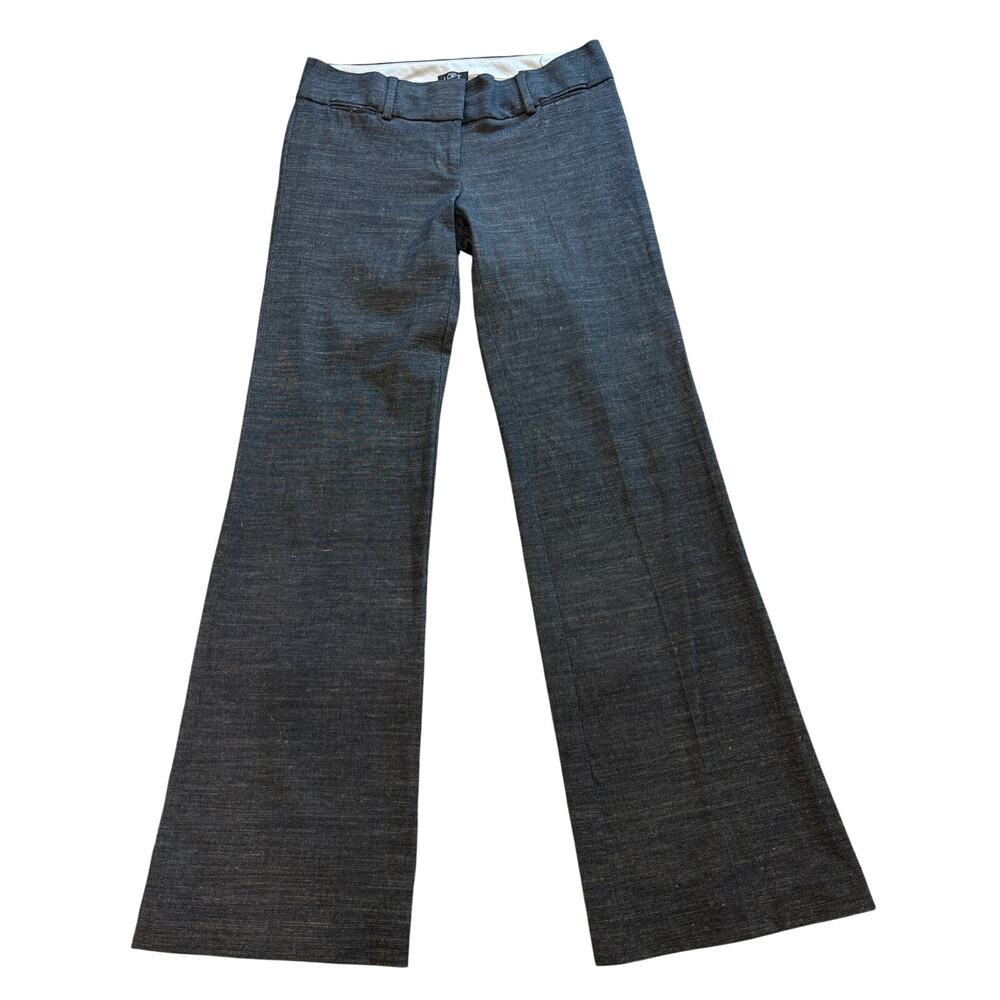 Ann Taylor LOFT marisa Trouser Low Rise Gray Pants Size 0
